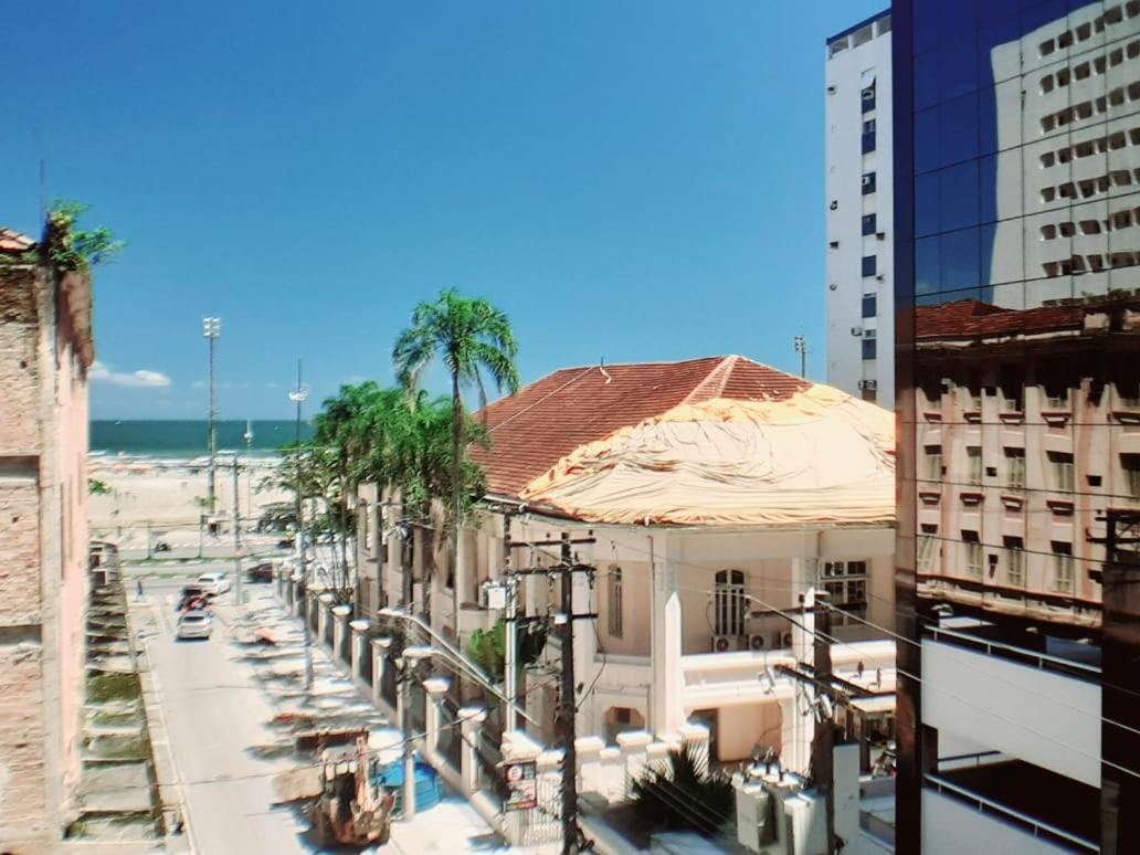 Apartamento Vento E Mar - 2 Quartos Com Sacada Na Quadra Da Praia Do Gonzaga Santos  Exterior foto