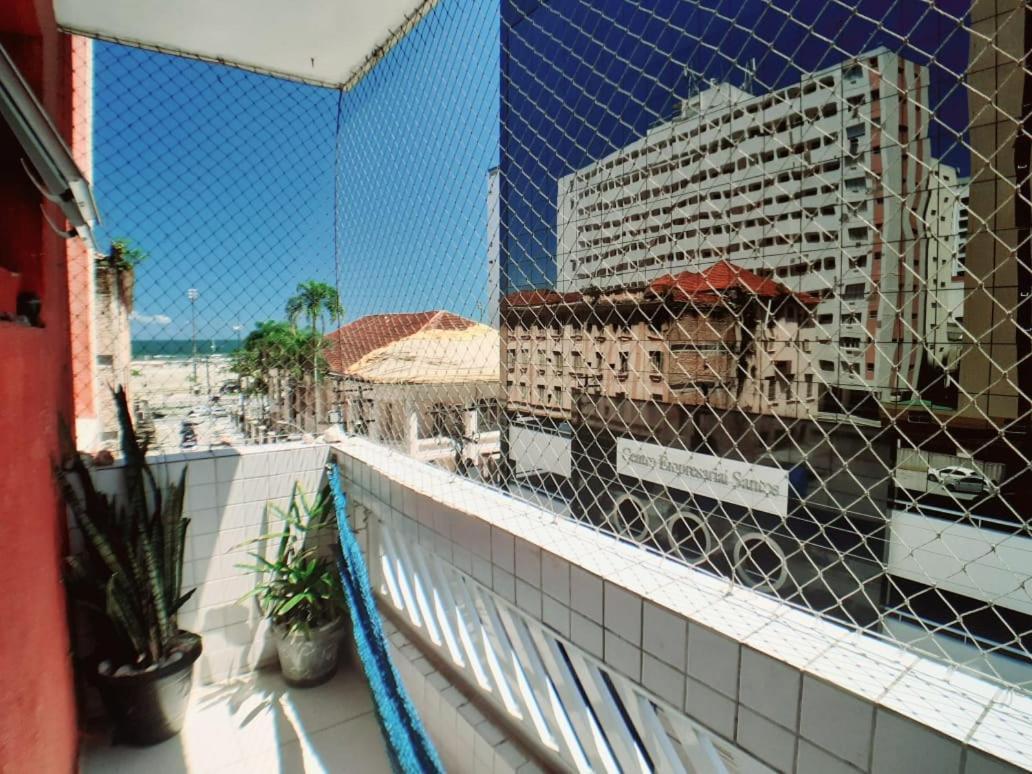 Apartamento Vento E Mar - 2 Quartos Com Sacada Na Quadra Da Praia Do Gonzaga Santos  Exterior foto