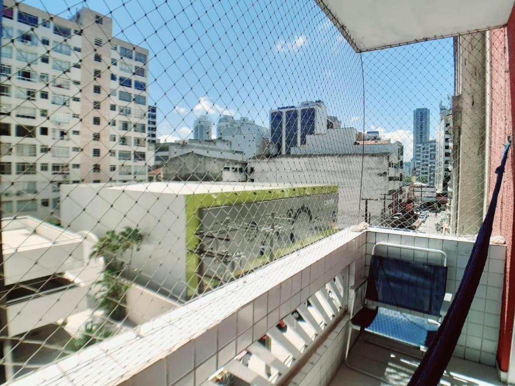 Apartamento Vento E Mar - 2 Quartos Com Sacada Na Quadra Da Praia Do Gonzaga Santos  Exterior foto