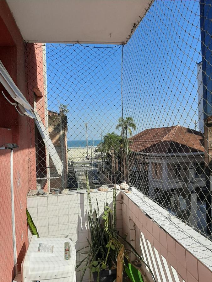 Apartamento Vento E Mar - 2 Quartos Com Sacada Na Quadra Da Praia Do Gonzaga Santos  Exterior foto