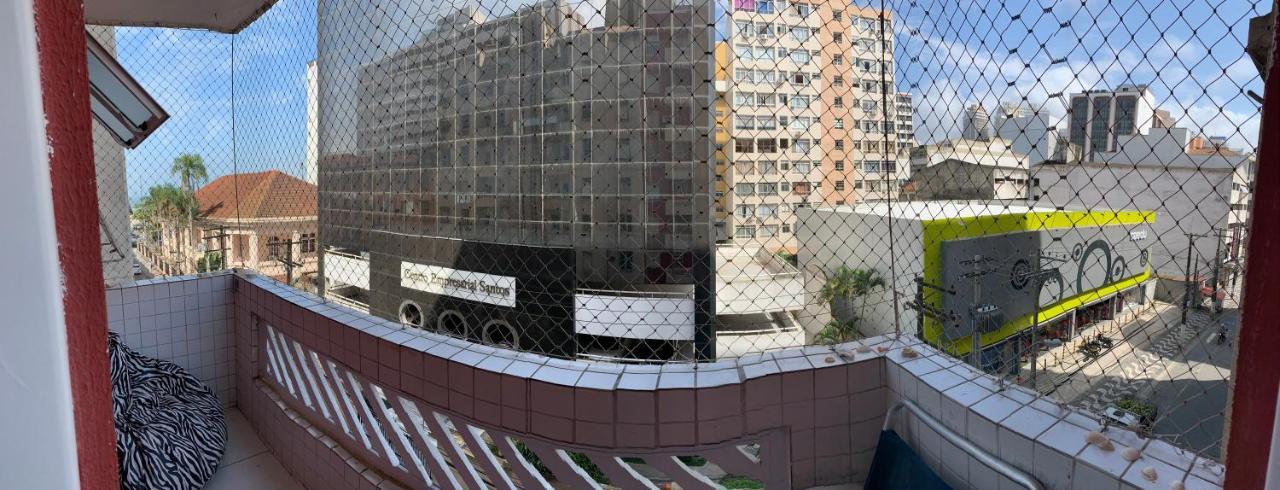 Apartamento Vento E Mar - 2 Quartos Com Sacada Na Quadra Da Praia Do Gonzaga Santos  Exterior foto