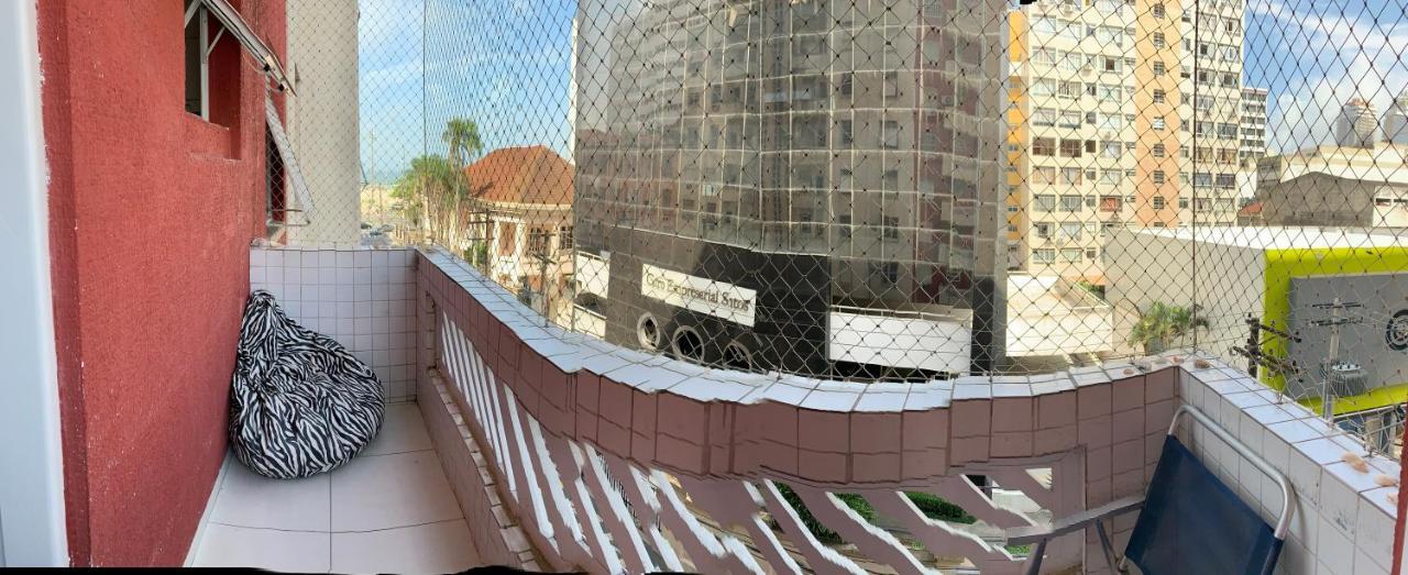 Apartamento Vento E Mar - 2 Quartos Com Sacada Na Quadra Da Praia Do Gonzaga Santos  Exterior foto