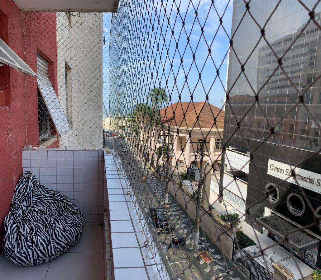 Apartamento Vento E Mar - 2 Quartos Com Sacada Na Quadra Da Praia Do Gonzaga Santos  Exterior foto