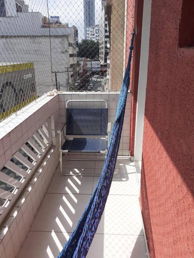 Apartamento Vento E Mar - 2 Quartos Com Sacada Na Quadra Da Praia Do Gonzaga Santos  Exterior foto